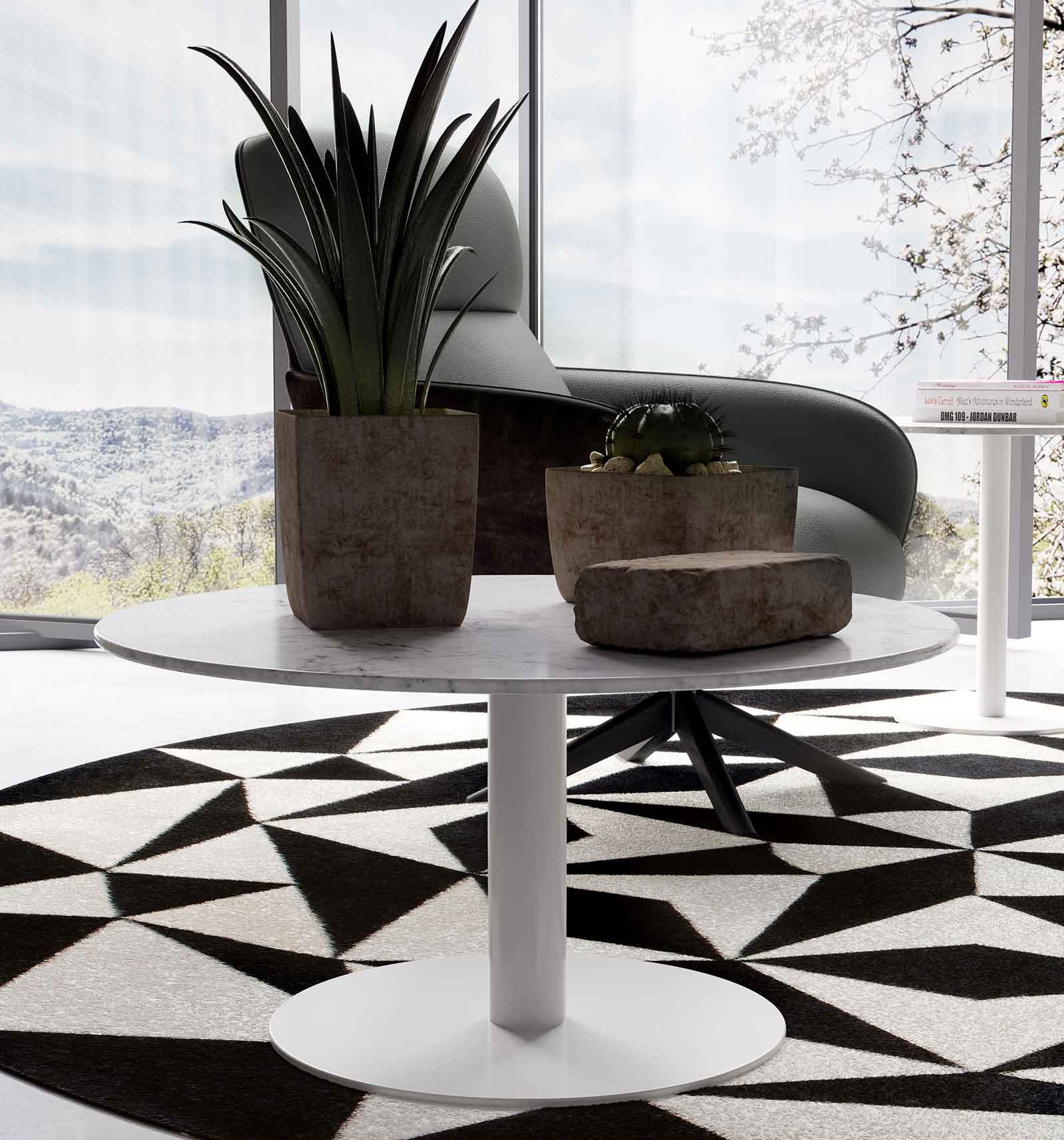 Bleecker Coffee Table White Marble - Image 3