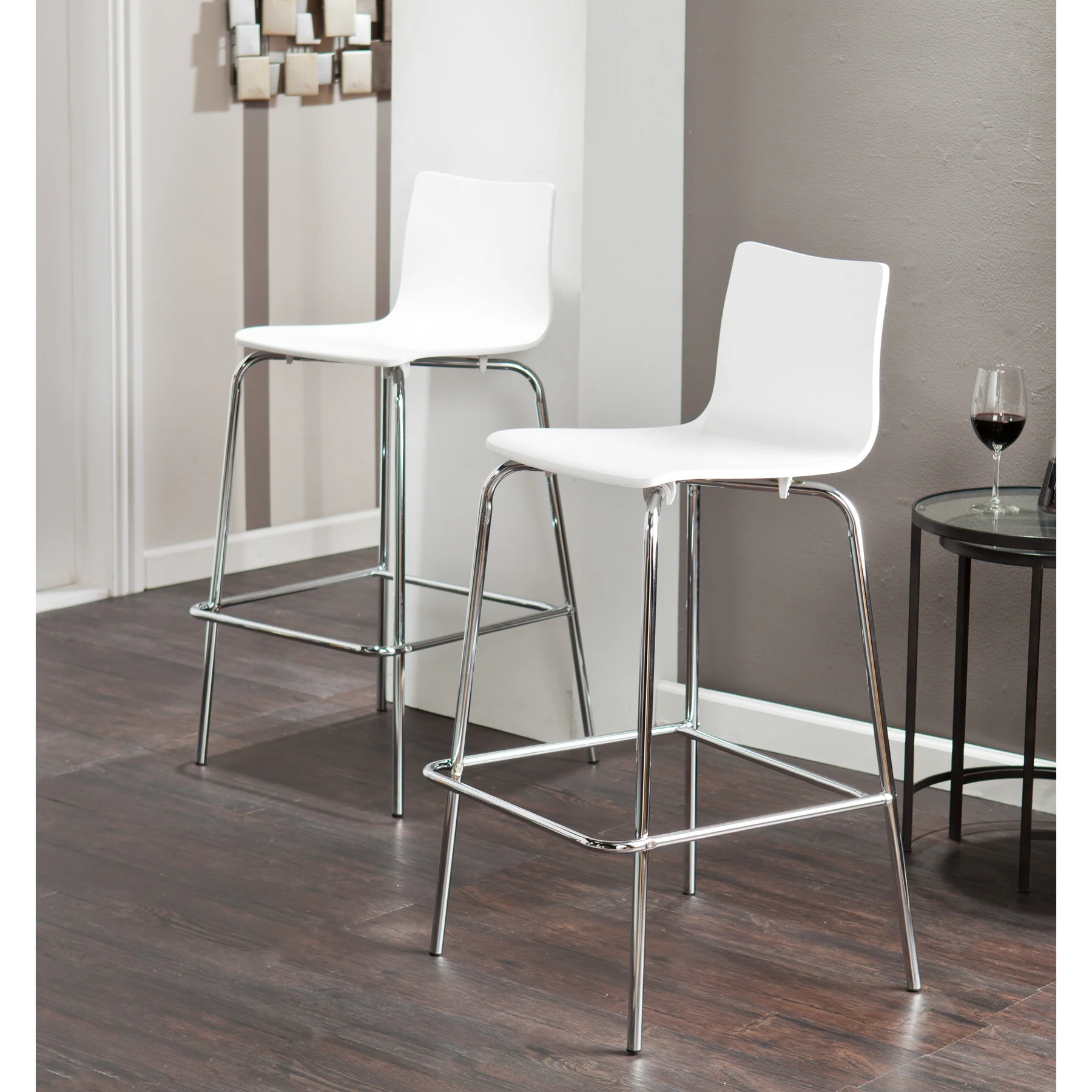 Blence Barstool White (Set of 2) - Image 3