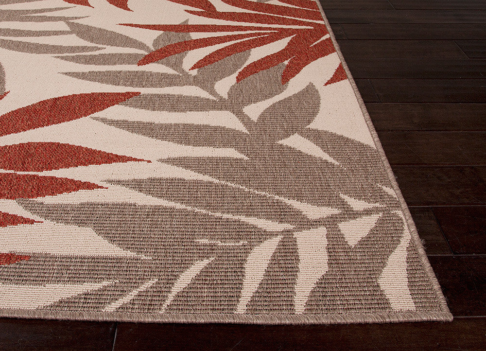 Bloom Fern Birch/Jester Red Area Rug - Image 3