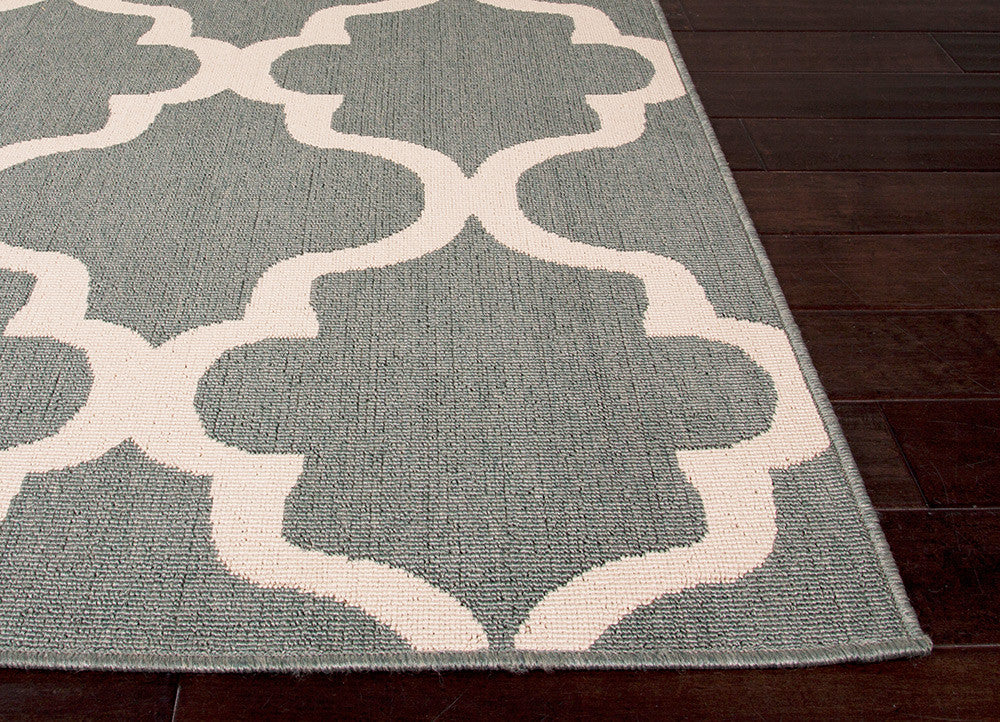 Bloom Stamped Blue Surf/Birch Area Rug - Image 3