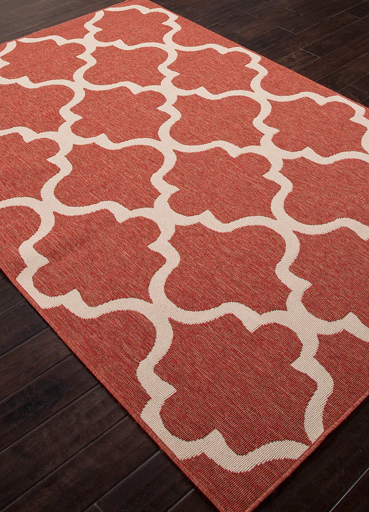 Bloom Stamped Jester Red/Birch Area Rug - Image 2