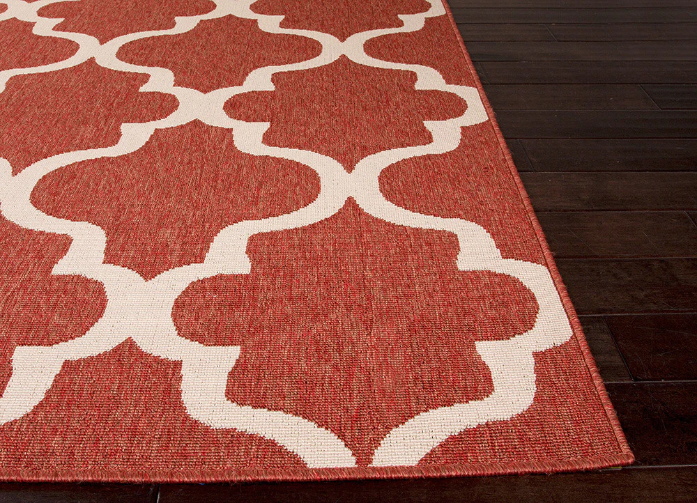 Bloom Stamped Jester Red/Birch Area Rug - Image 3