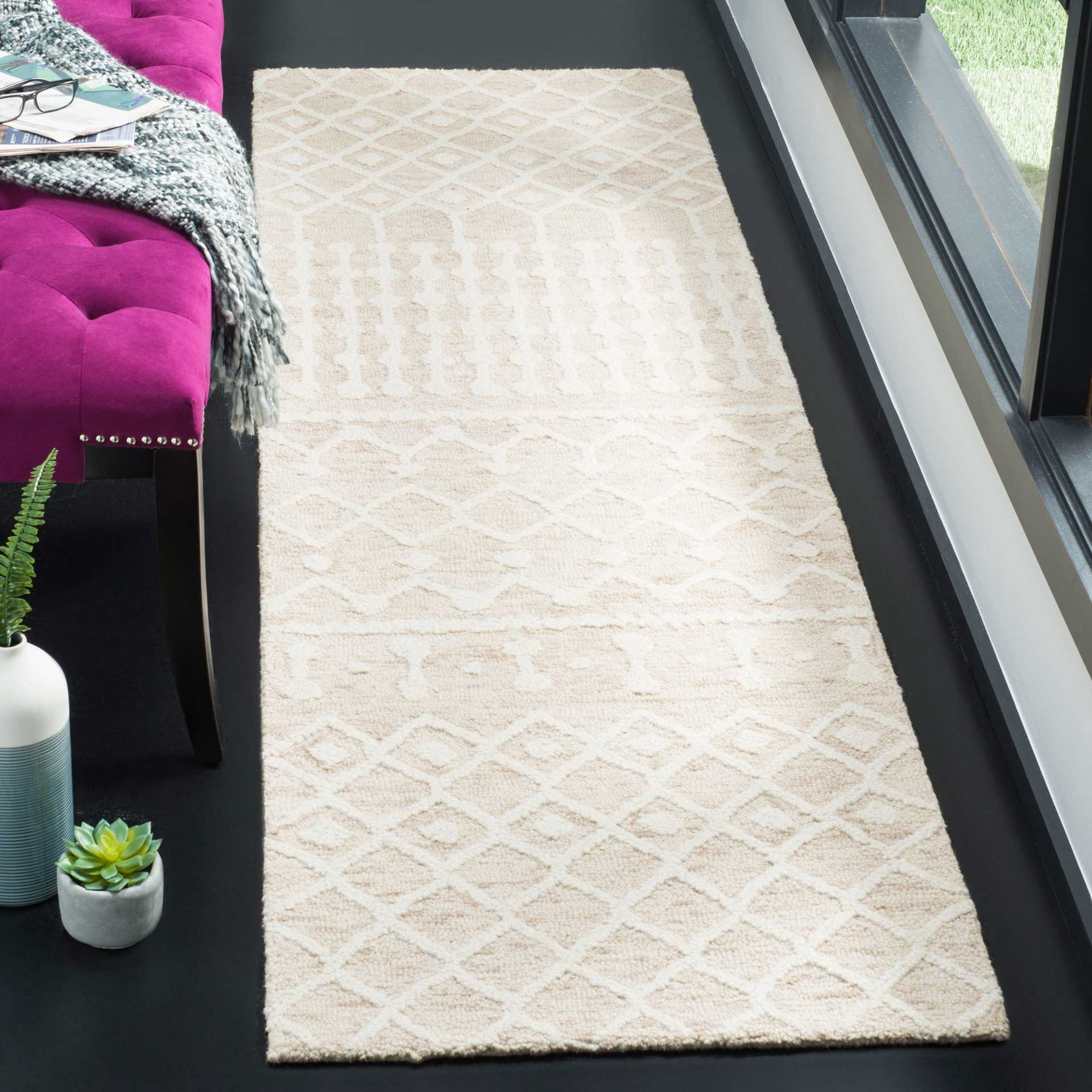 Blossom Beige/Ivory Runner Rug - Image 2