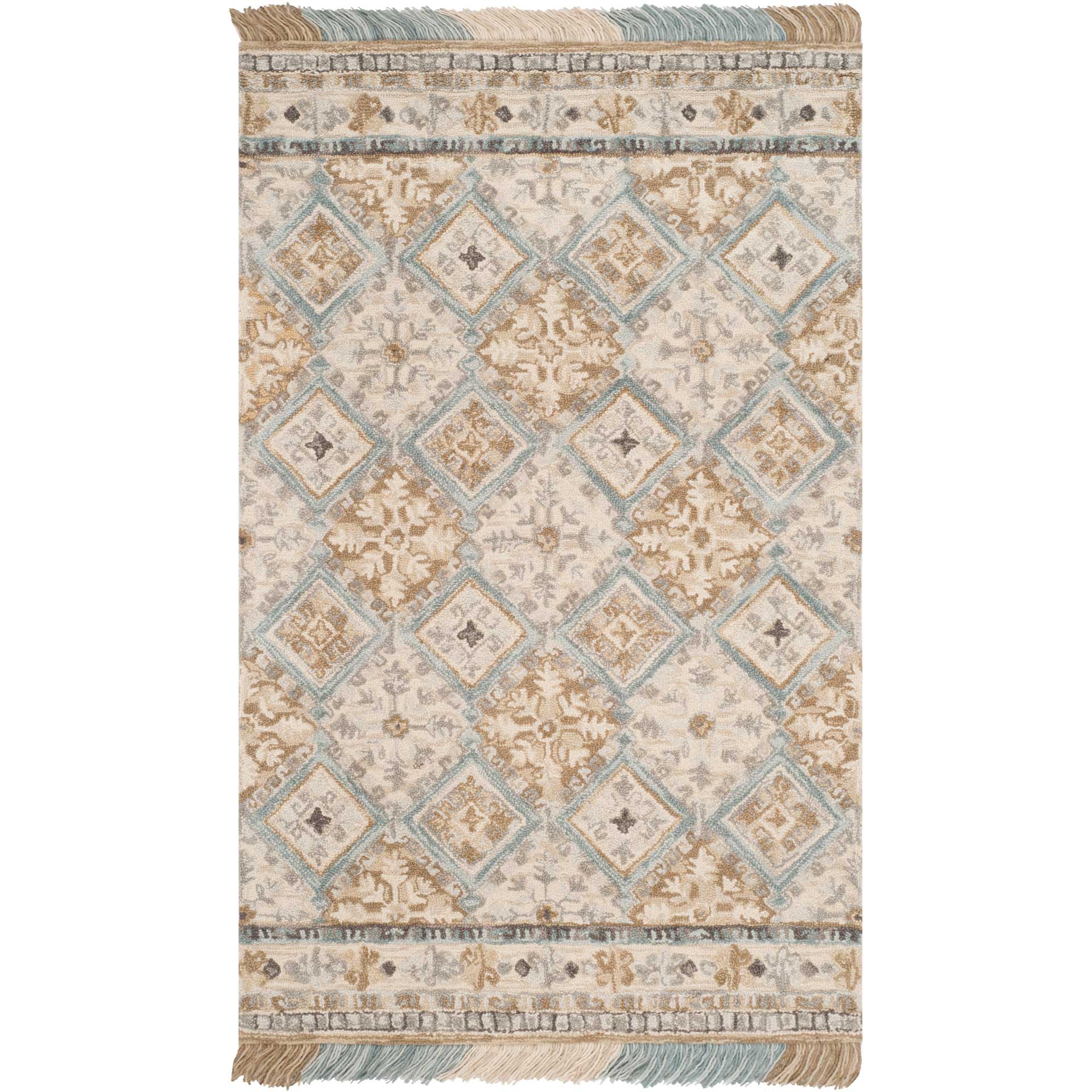 Blossom Beige/Light Blue Area Rug - Image 3