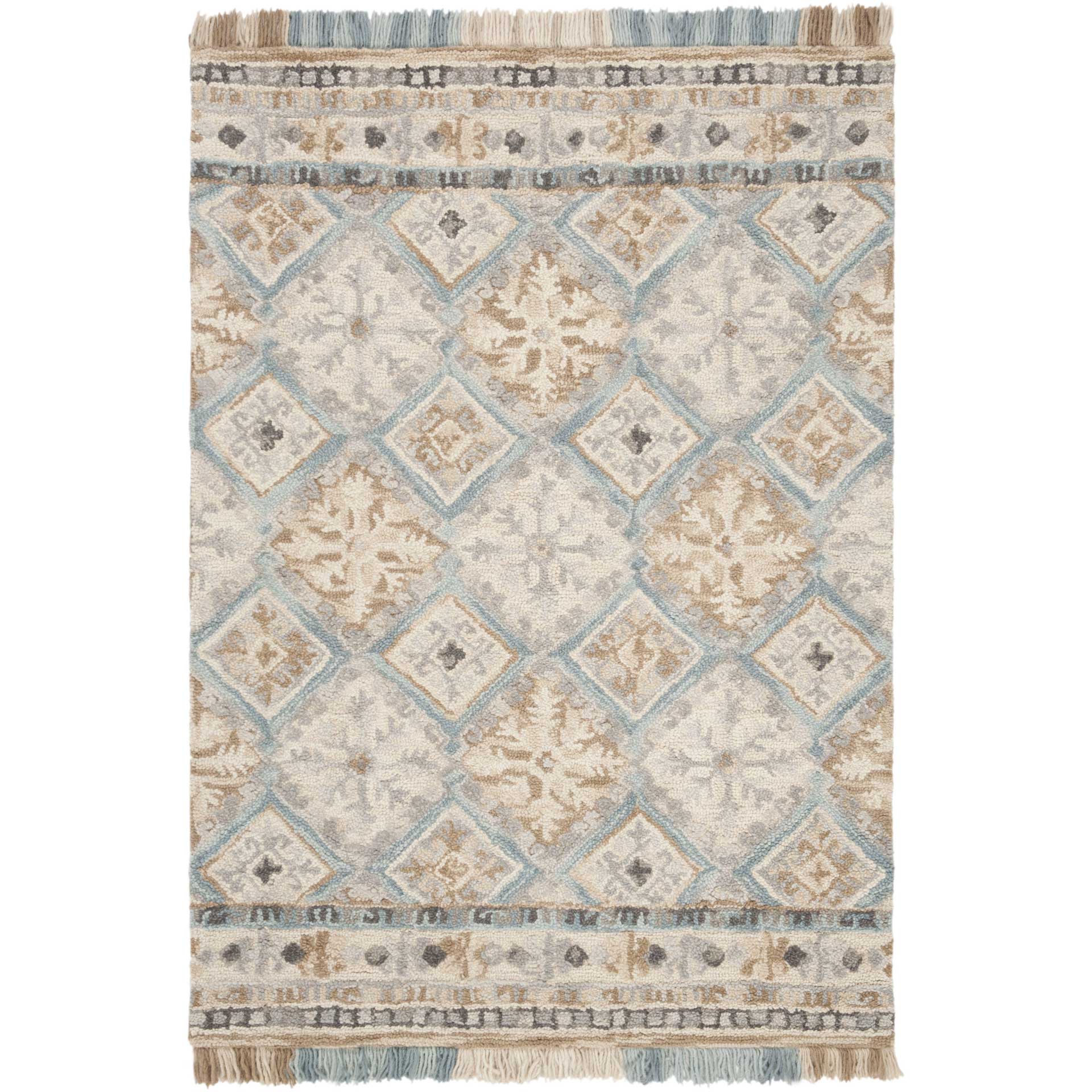 Blossom Beige/Light Blue Area Rug - Image 4