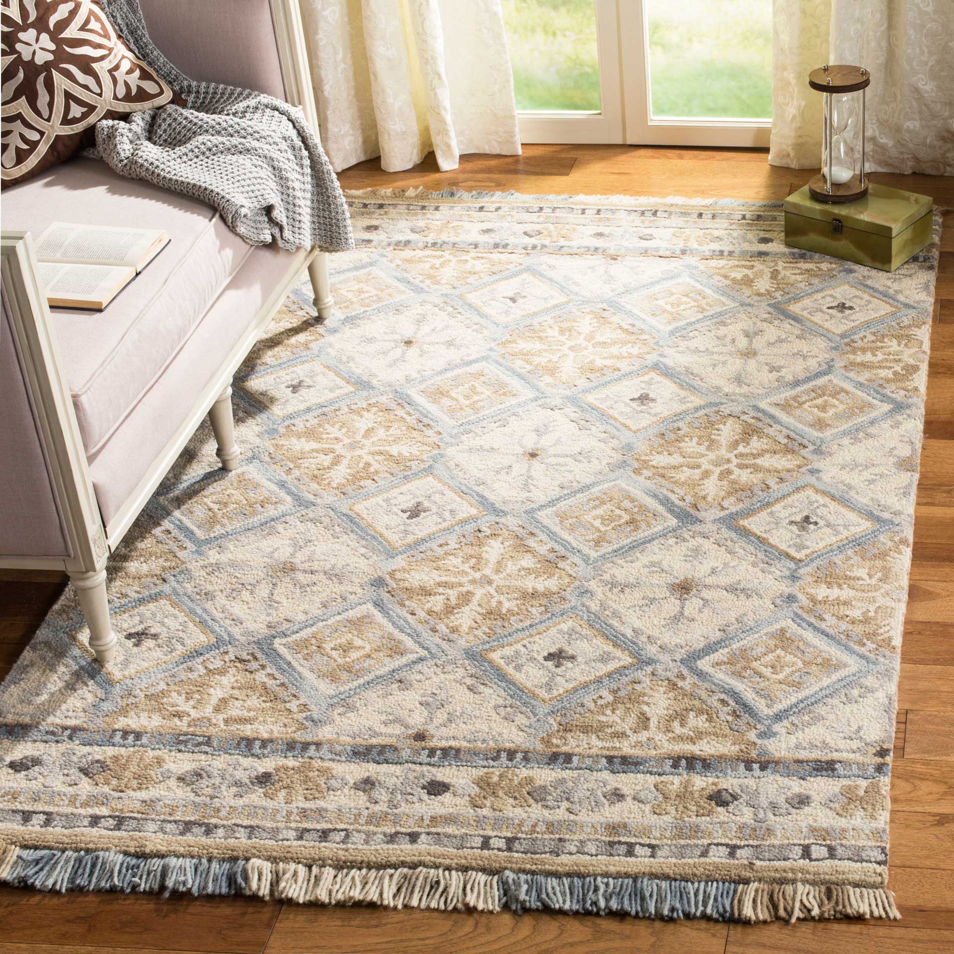 Blossom Beige/Light Blue Area Rug - Image 6