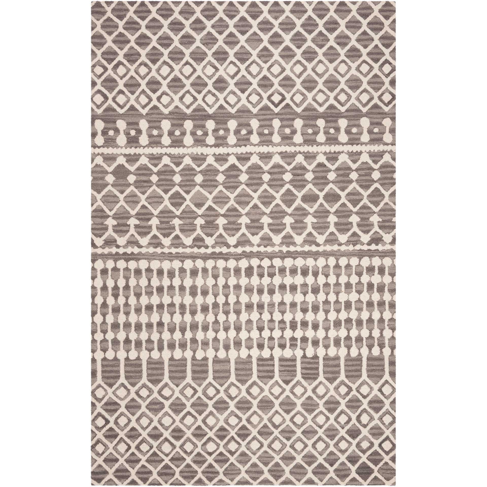 Blossom Dark Gray/Ivory Area Rug - Image 3