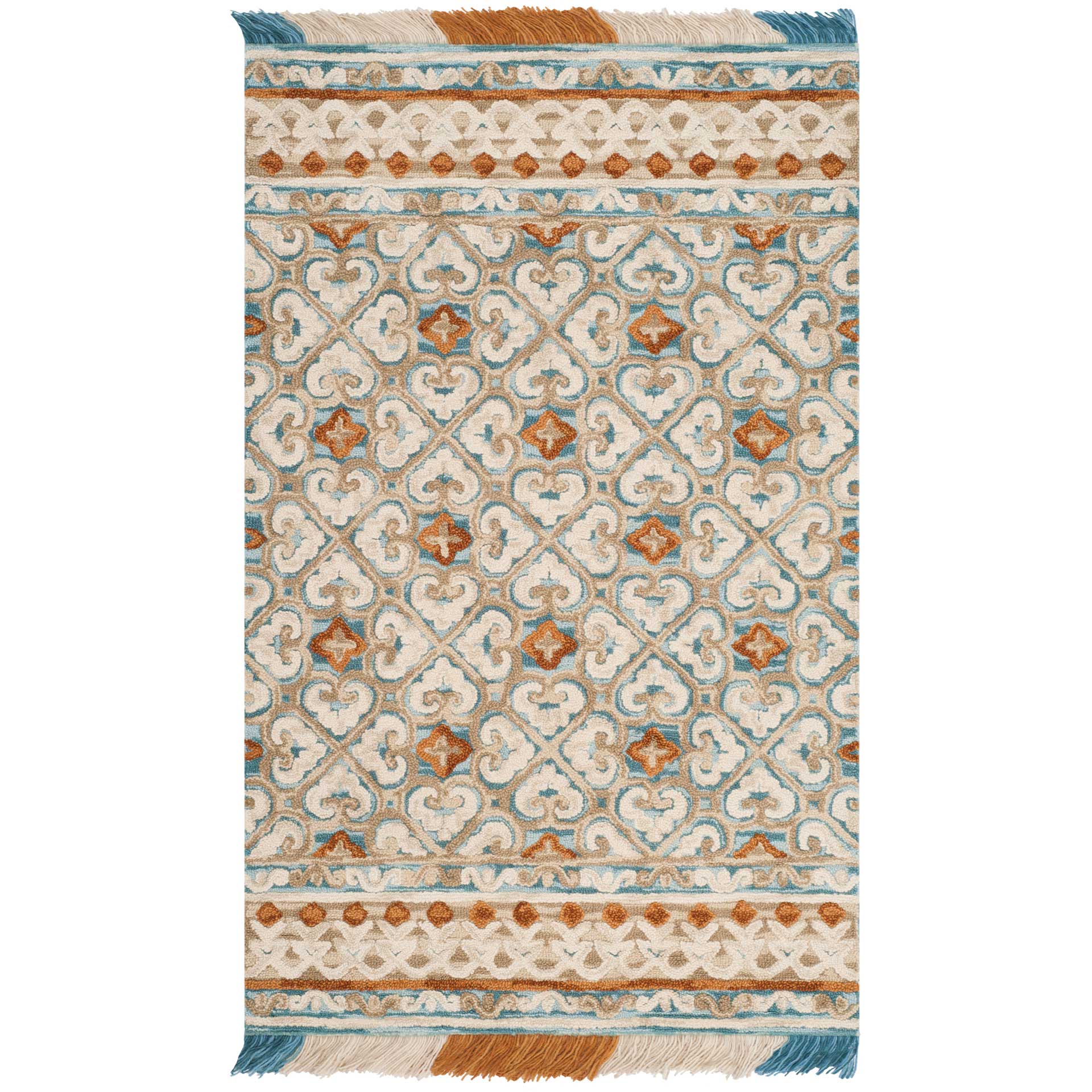 Blossom Ivory/Blue Area Rug - Image 3
