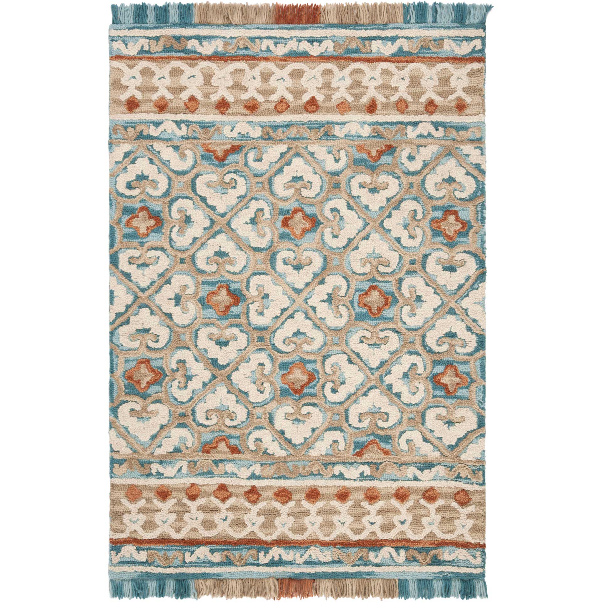 Blossom Ivory/Blue Area Rug - Image 4