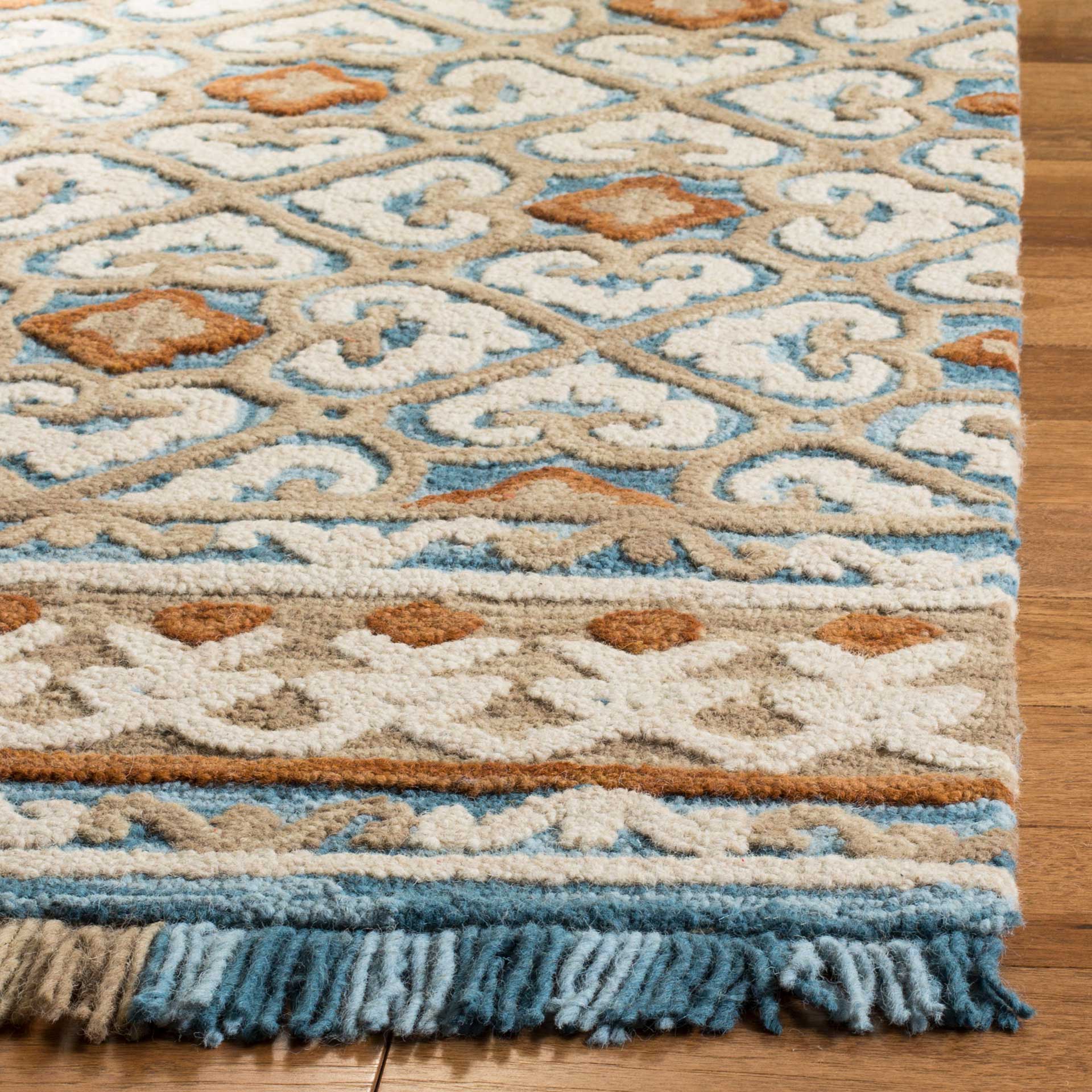 Blossom Ivory/Blue Area Rug - Image 5