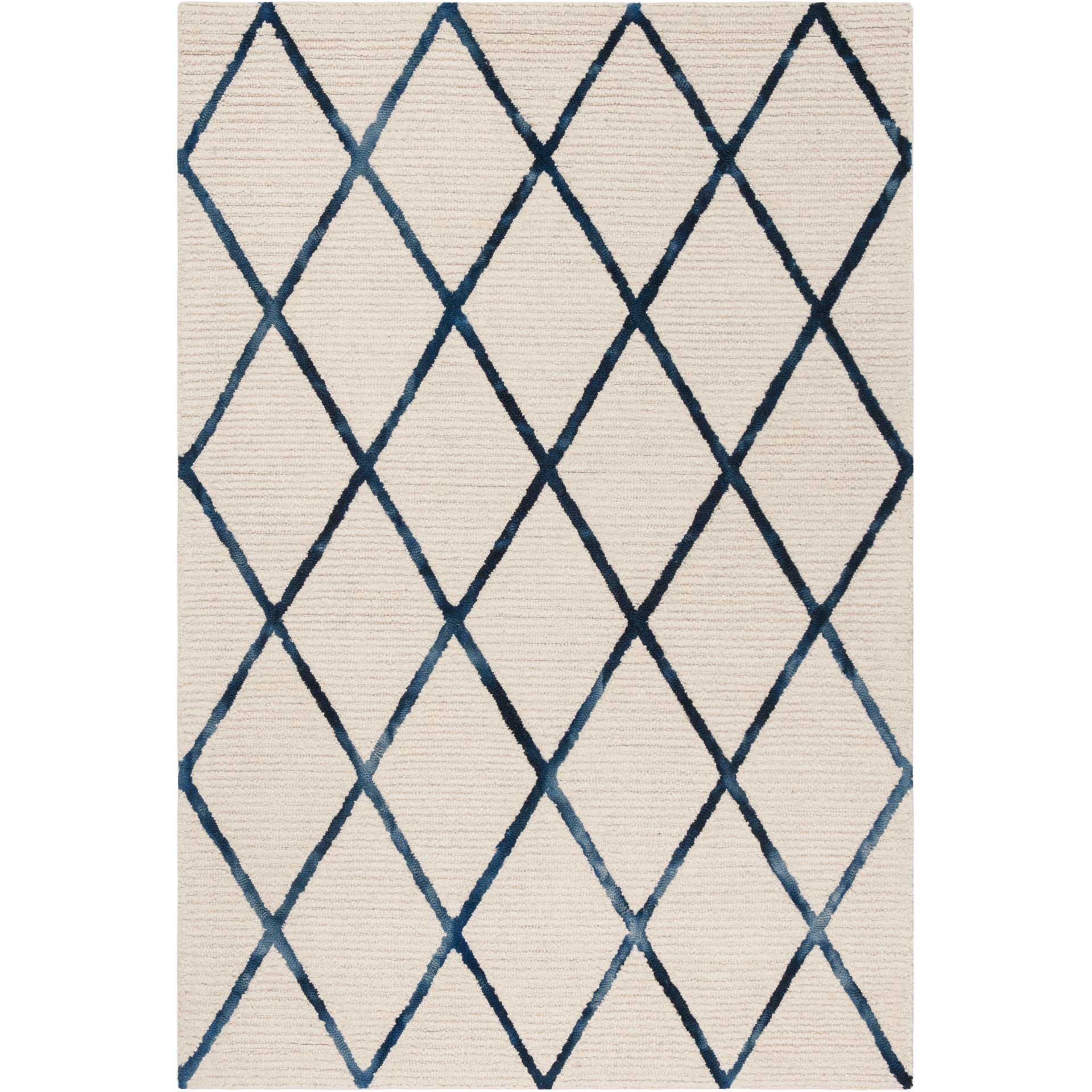 Blossom Ivory/Navy Area Rug - Image 4