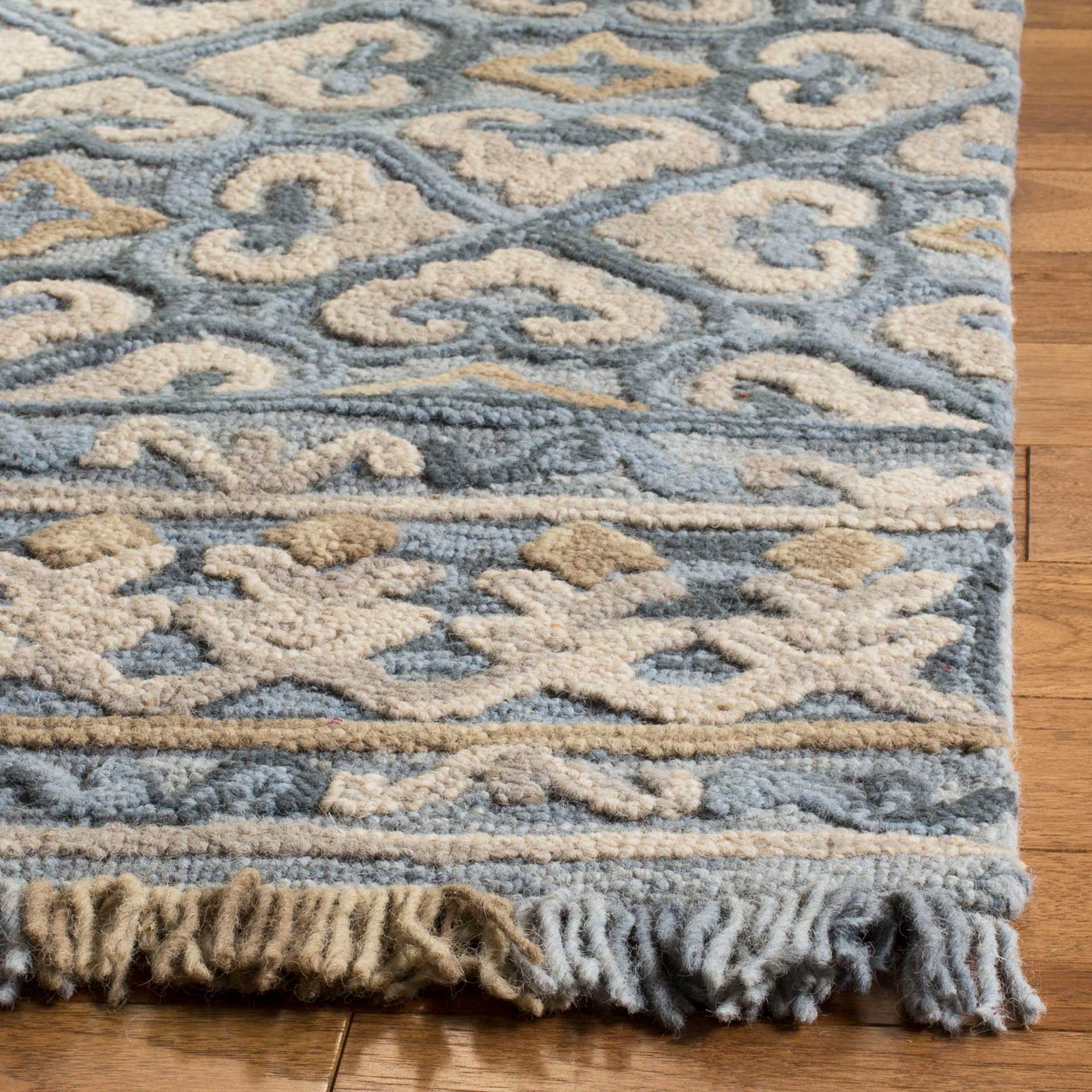 Blossom Light Beige/Blue Area Rug - Image 5