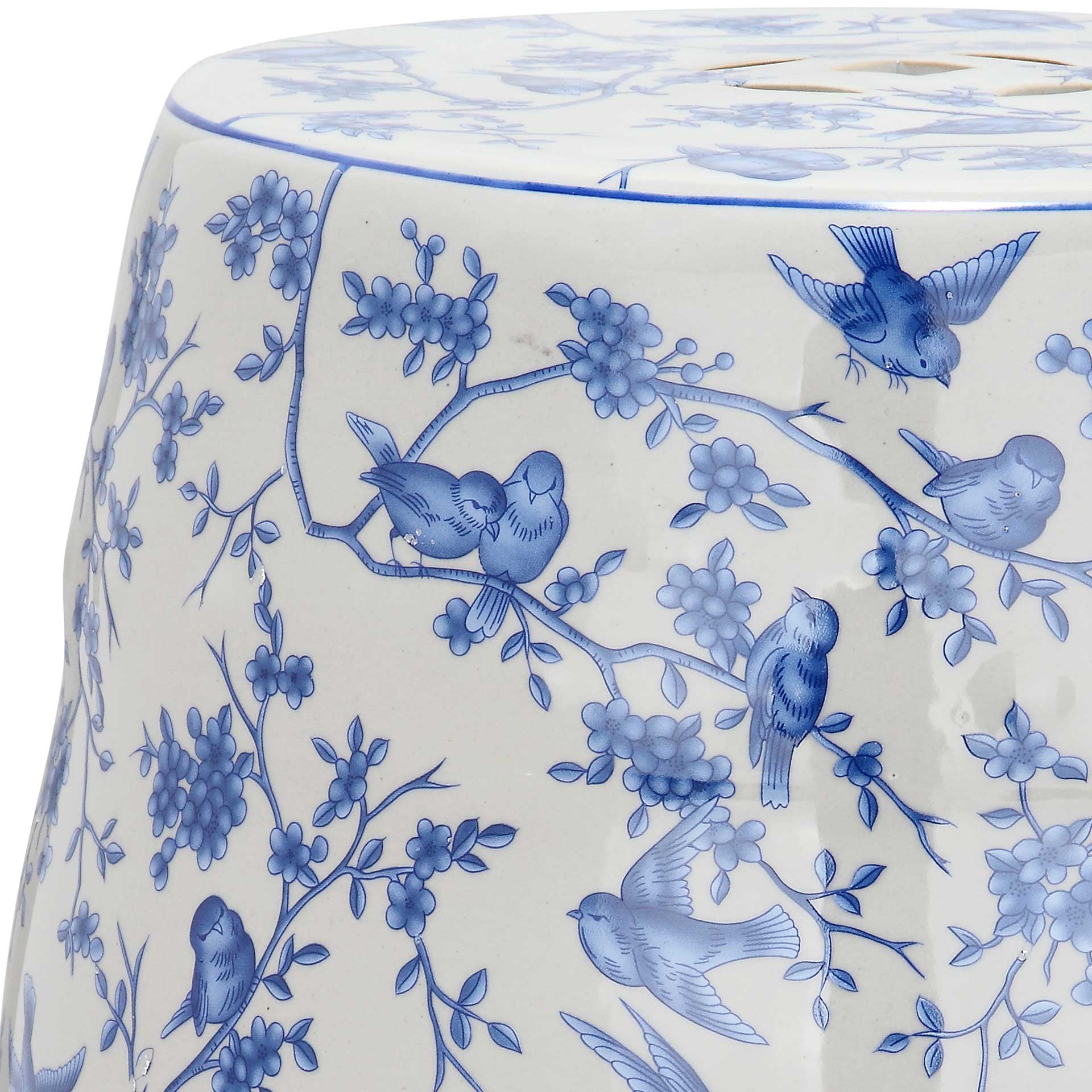 Blue Birds Garden Stool - Image 2