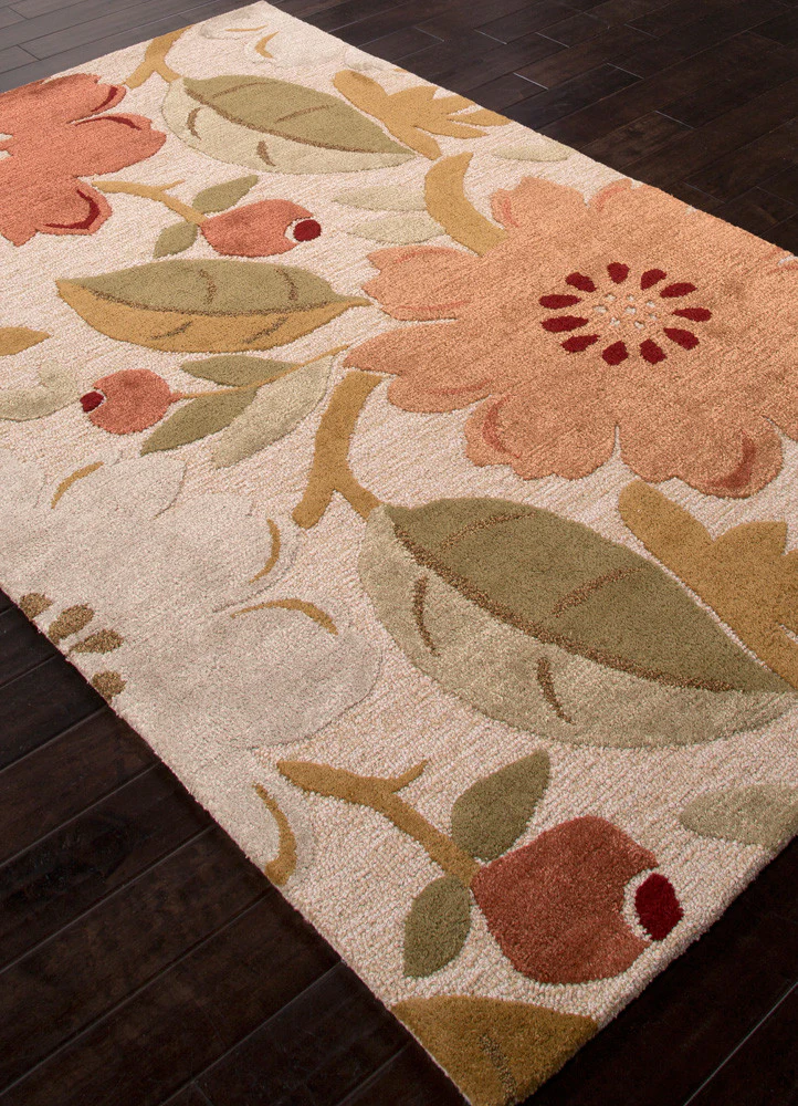 Blue Bouquet Antique White Area Rug - Image 2