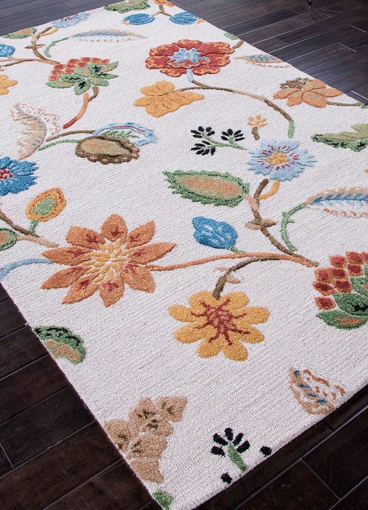 Blue Garden Party Antique White Area Rug - Image 2
