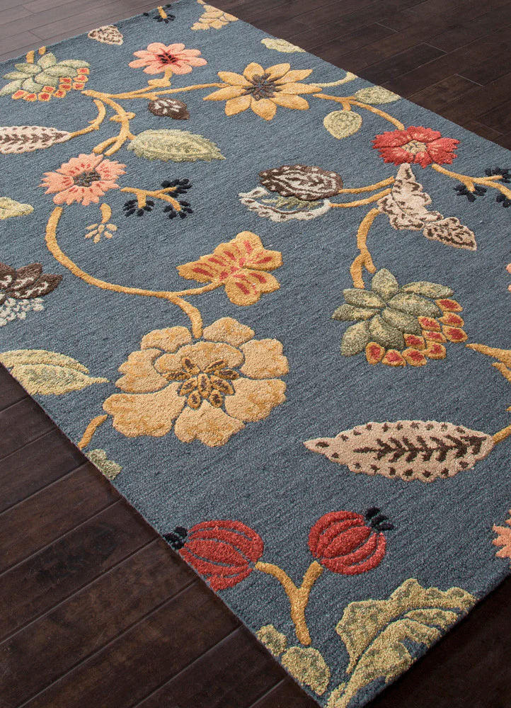 Blue Garden Party Indigo Area Rug - Image 2