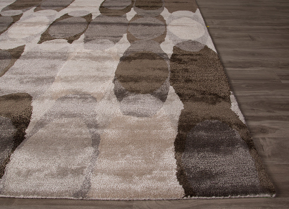 Blue Santana Charcoal Gray/Chocolate Chip Area Rug - Image 3