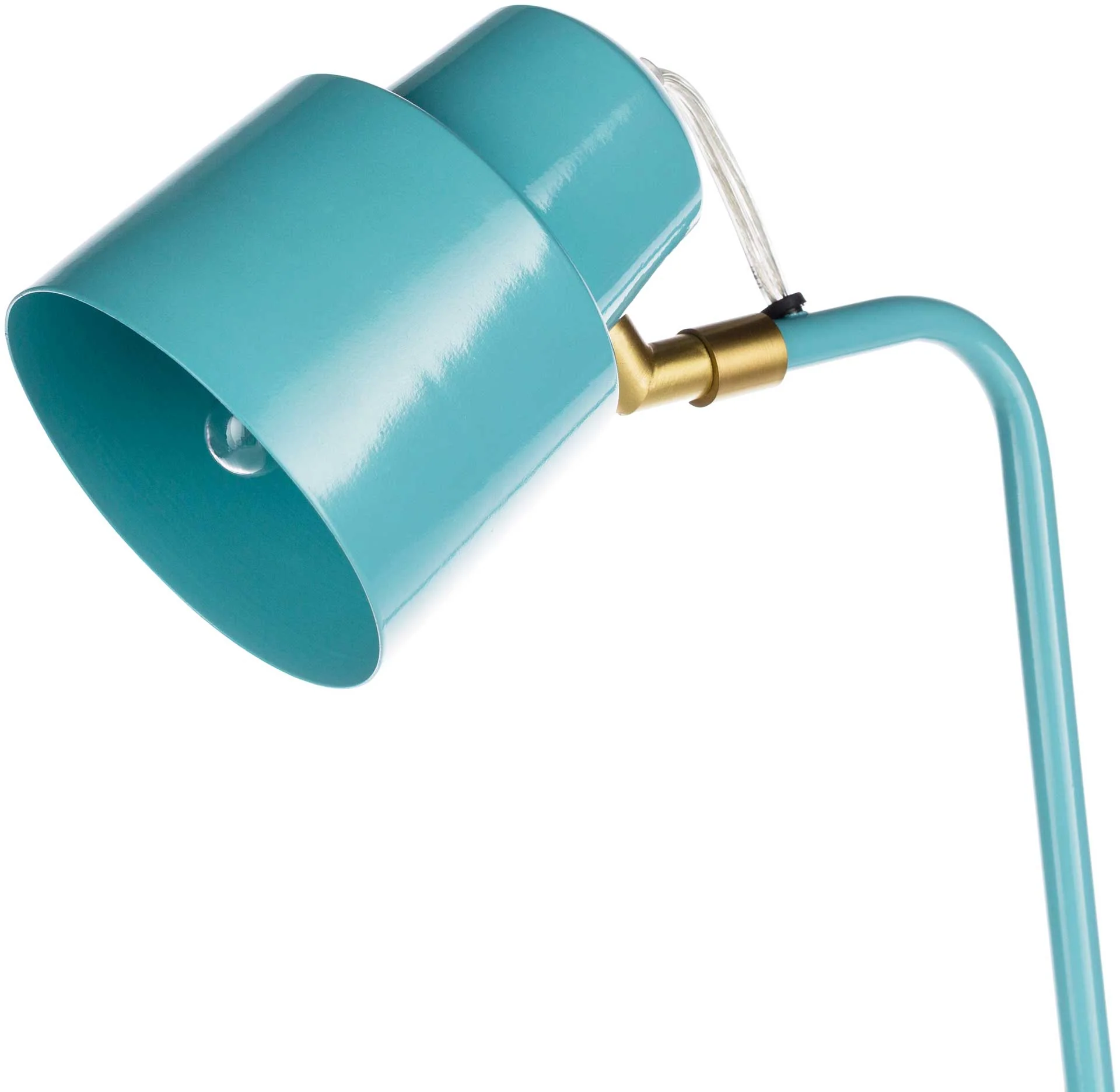 Blythe Table Lamp Aqua/Sky Blue/Brass - Image 2