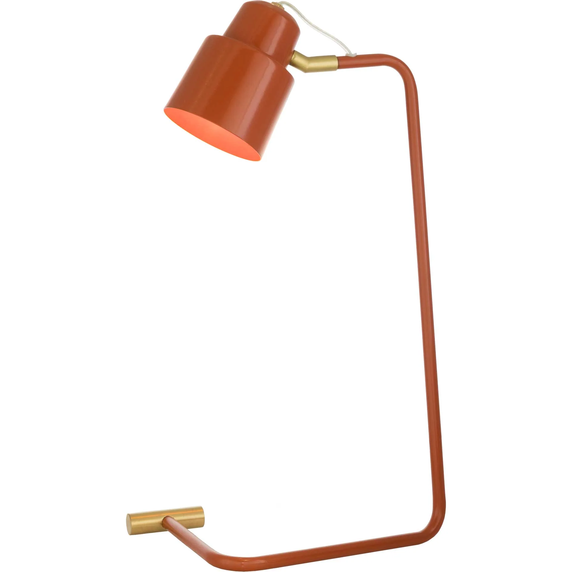 Blythe Table Lamp Burnt Orange/Orange/Brass - Image 2