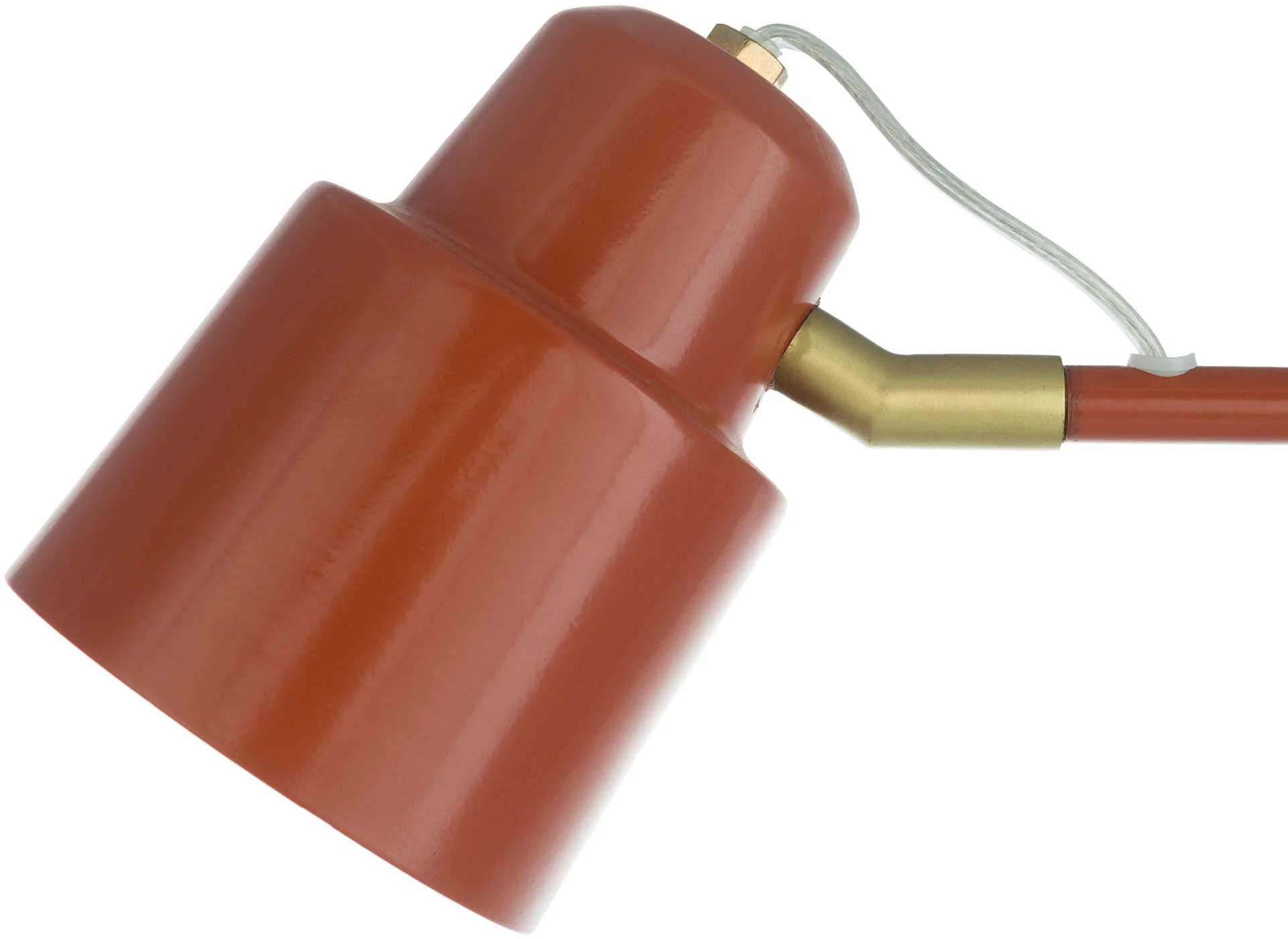 Blythe Table Lamp Burnt Orange/Orange/Brass - Image 4