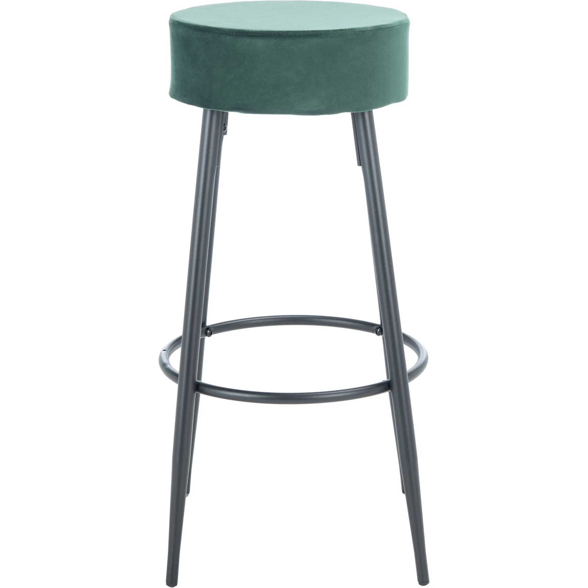 Boase Round Bar Stool Malachite Green/Black - Image 2
