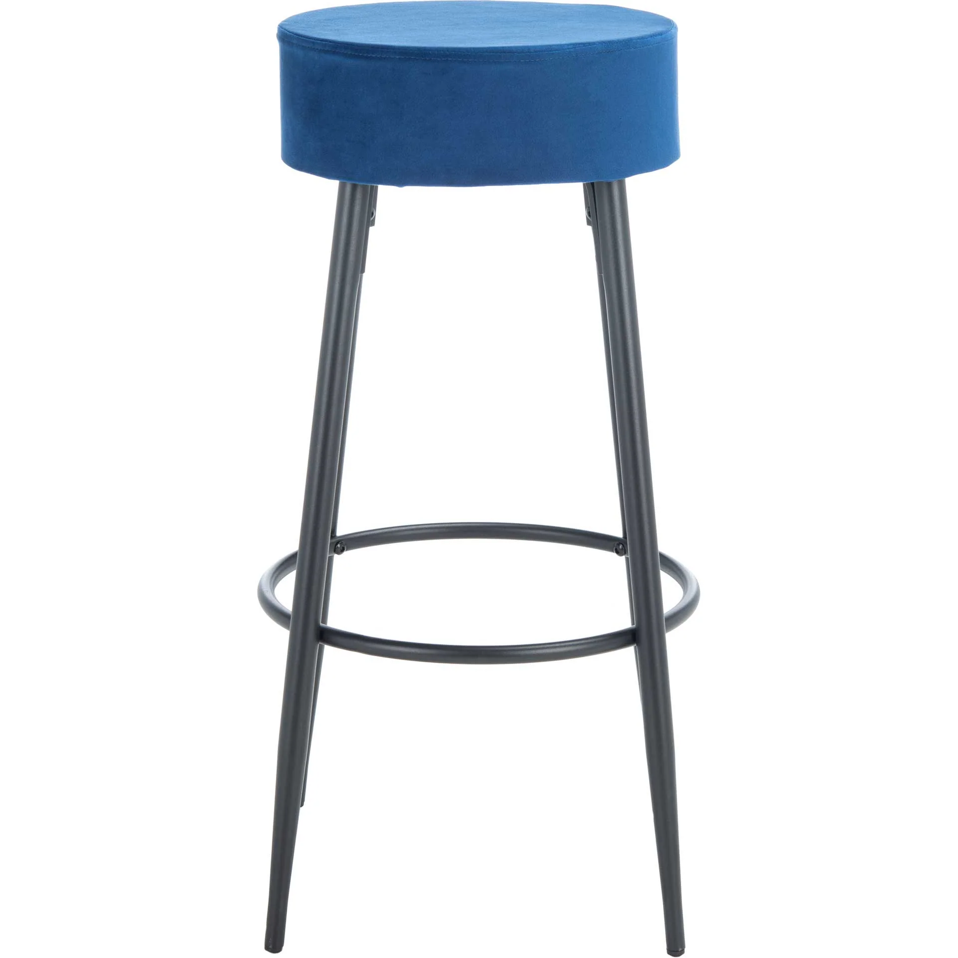 Boase Round Bar Stool Navy/Black - Image 2