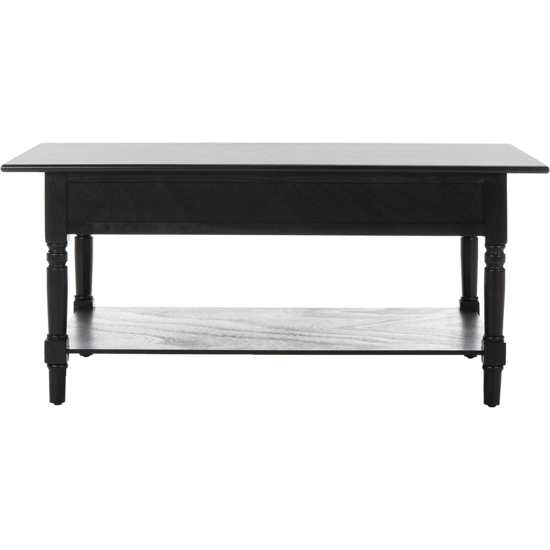 Bobby 2 Drawer Coffee Table Distressed Black - Image 4