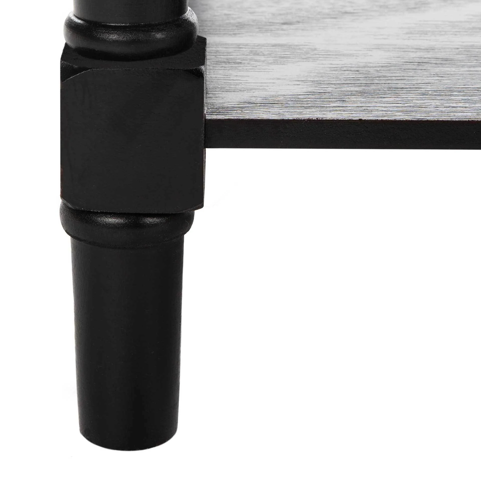 Bobby 2 Drawer Coffee Table Distressed Black - Image 7