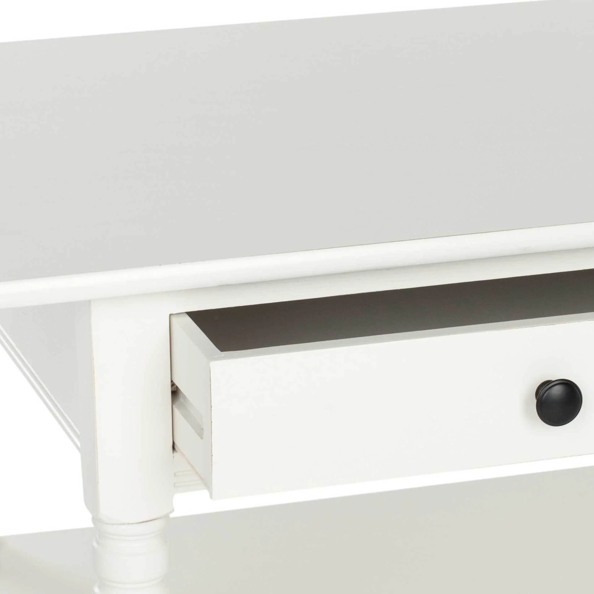 Bobby 2 Drawer Coffee Table Distressed Cream - Image 3