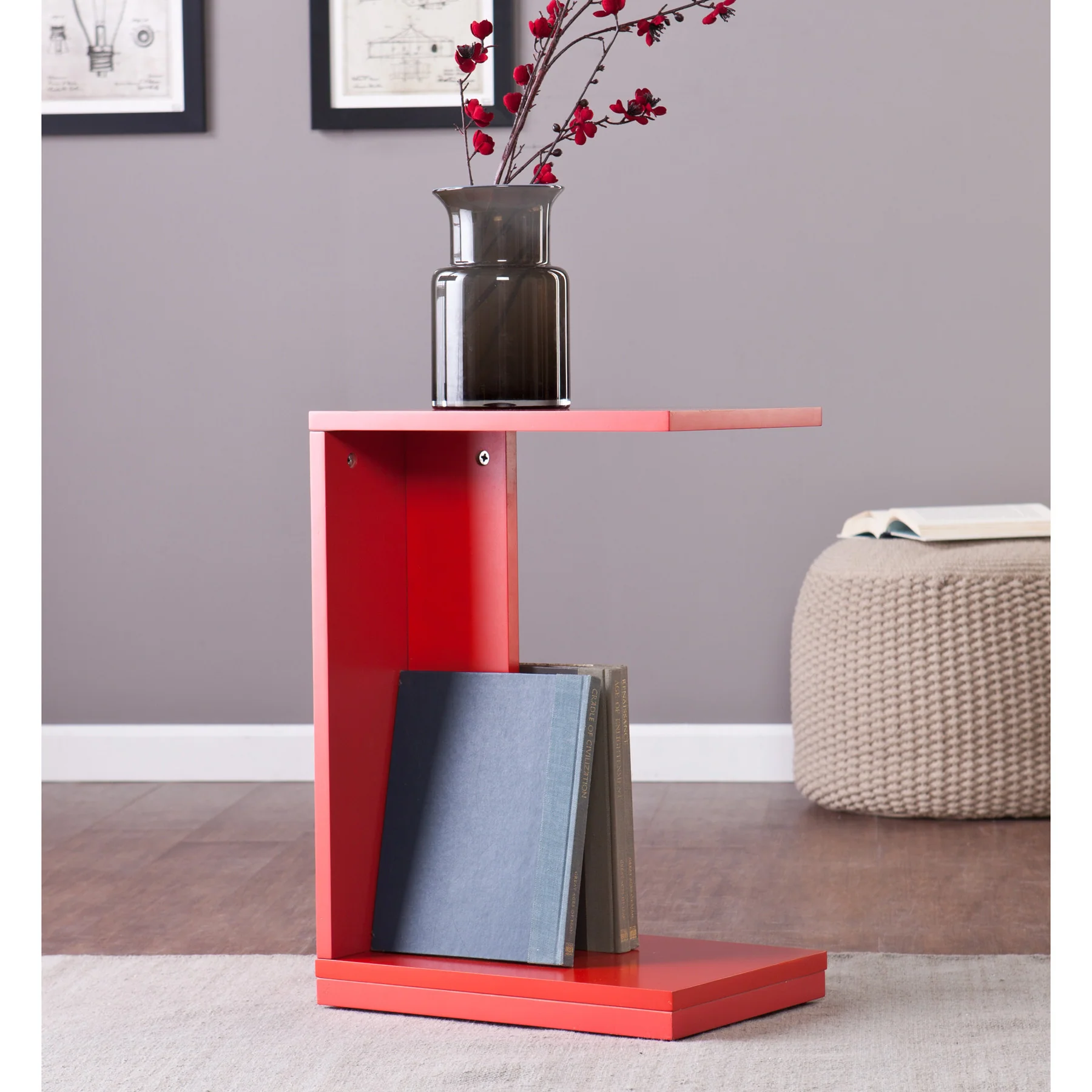 Bocks End Table Red/Orange - Image 2