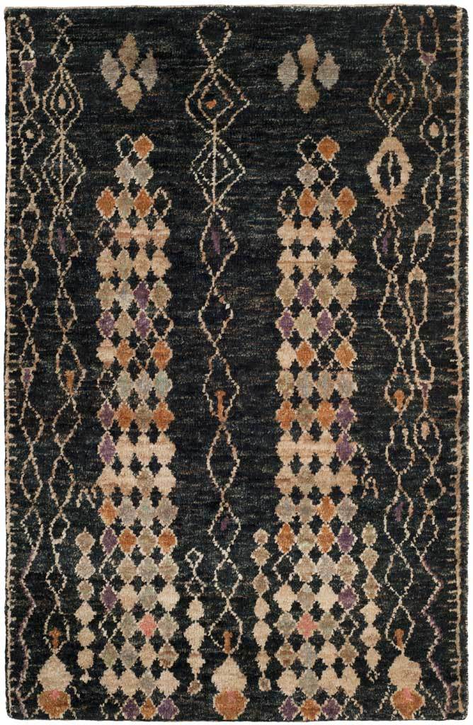 Bohemian Black/Beige Area Rug - Image 2