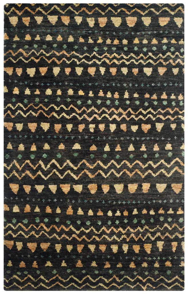 Bohemian Black/Gold Area Rug - Image 2