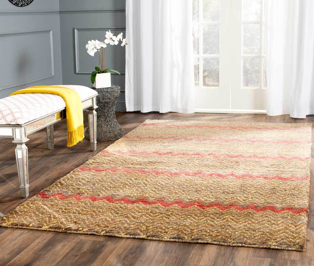 Bohemian Chevron Brown/Gold Area Rug - Image 5