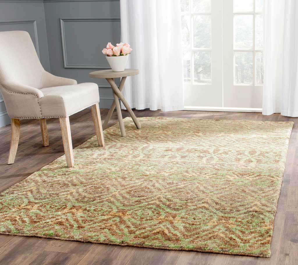 Bohemian Green/Brown Area Rug - Image 4