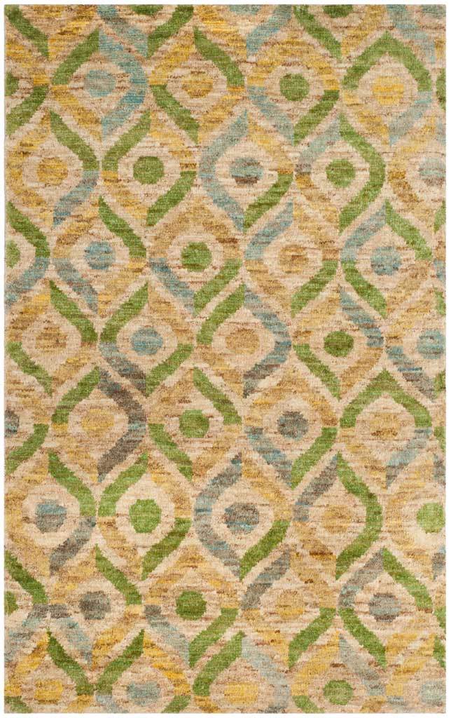 Bohemian Green/Yellow Area Rug - Image 2