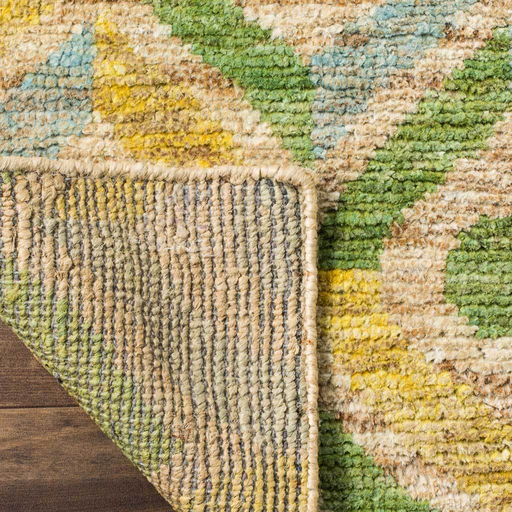 Bohemian Green/Yellow Area Rug - Image 5