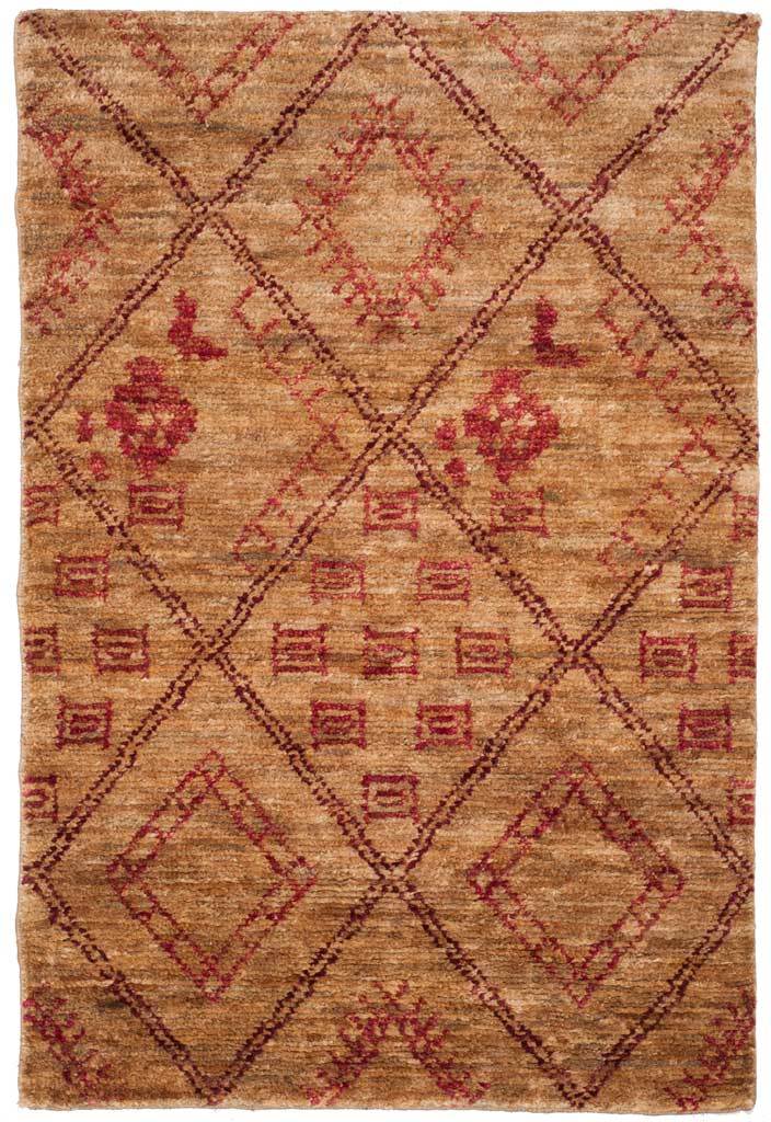 Bohemian Natural/Red Area Rug - Image 2