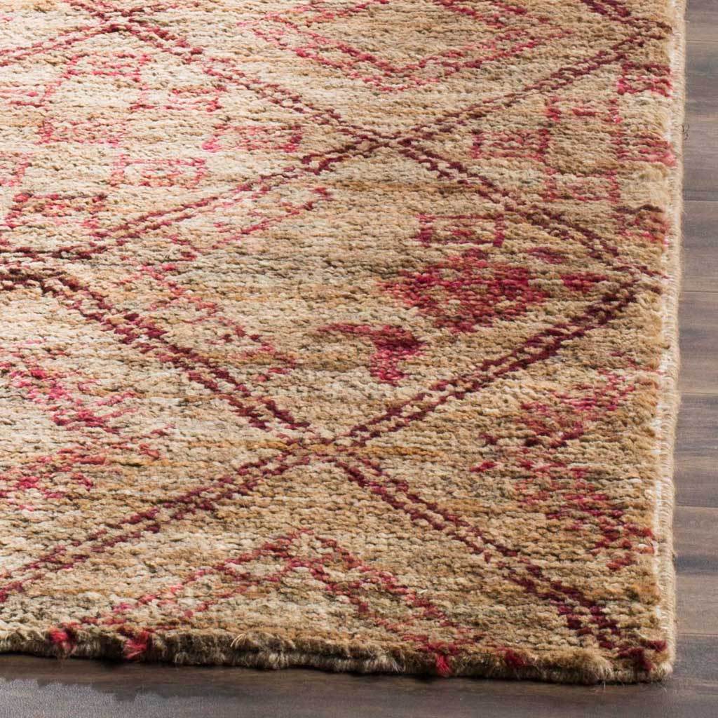 Bohemian Natural/Red Area Rug - Image 3