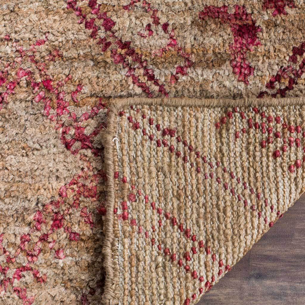 Bohemian Natural/Red Area Rug - Image 4