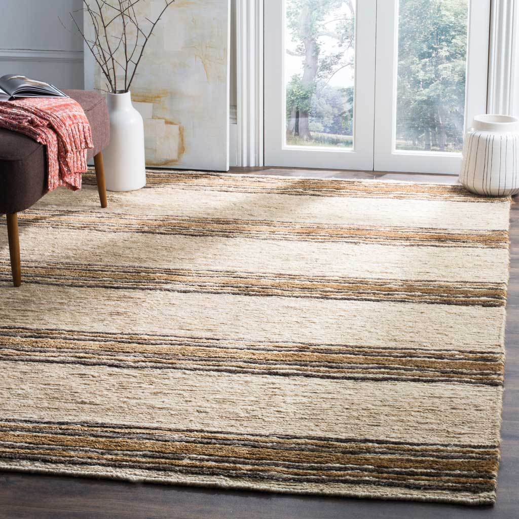Bohemian Natural/Rust Area Rug - Image 4