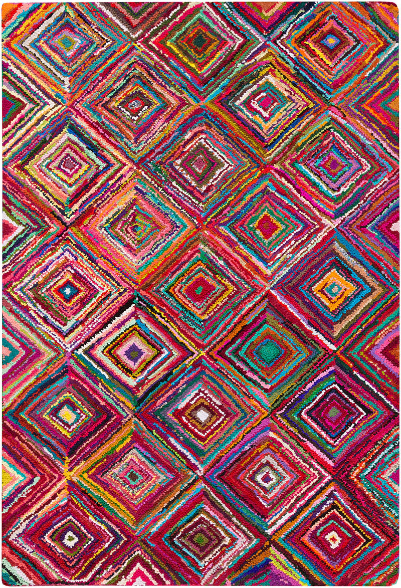 Boho Magenta/Aqua Area Rug - Image 2