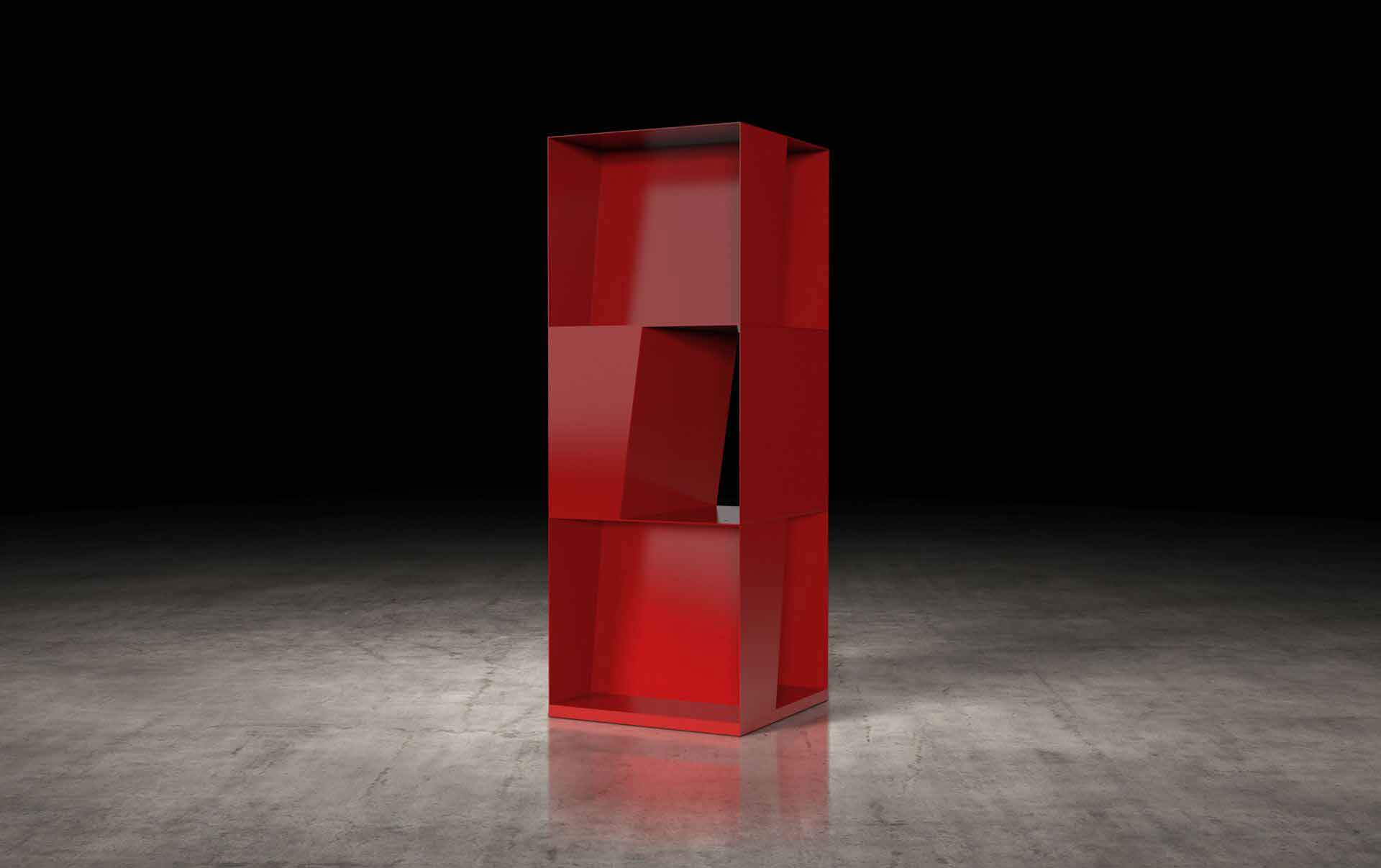 Bond Bookcase Chili Pepper Powdercoat - Image 2