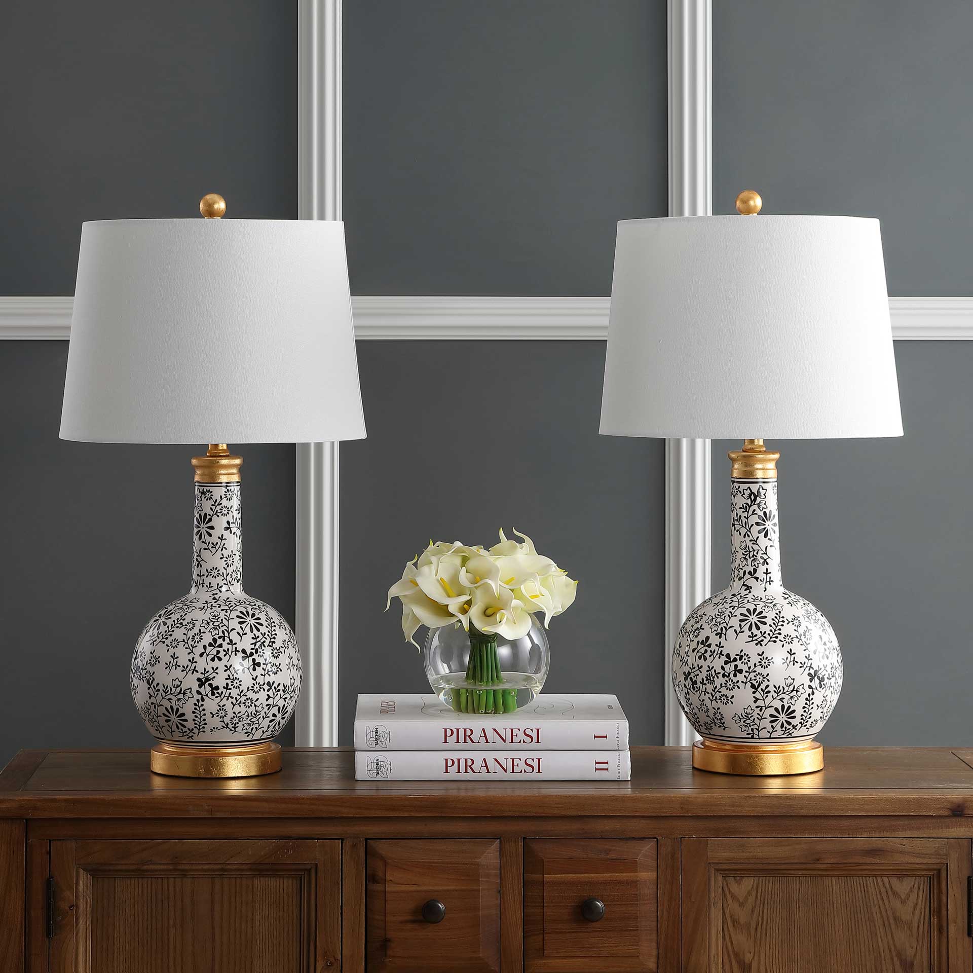 Boomer Table Lamp Black/White (Set of 2) - Image 3