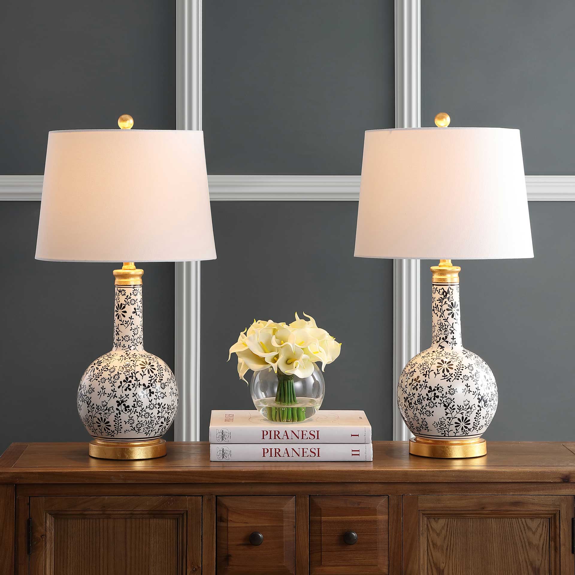 Boomer Table Lamp Black/White (Set of 2) - Image 4