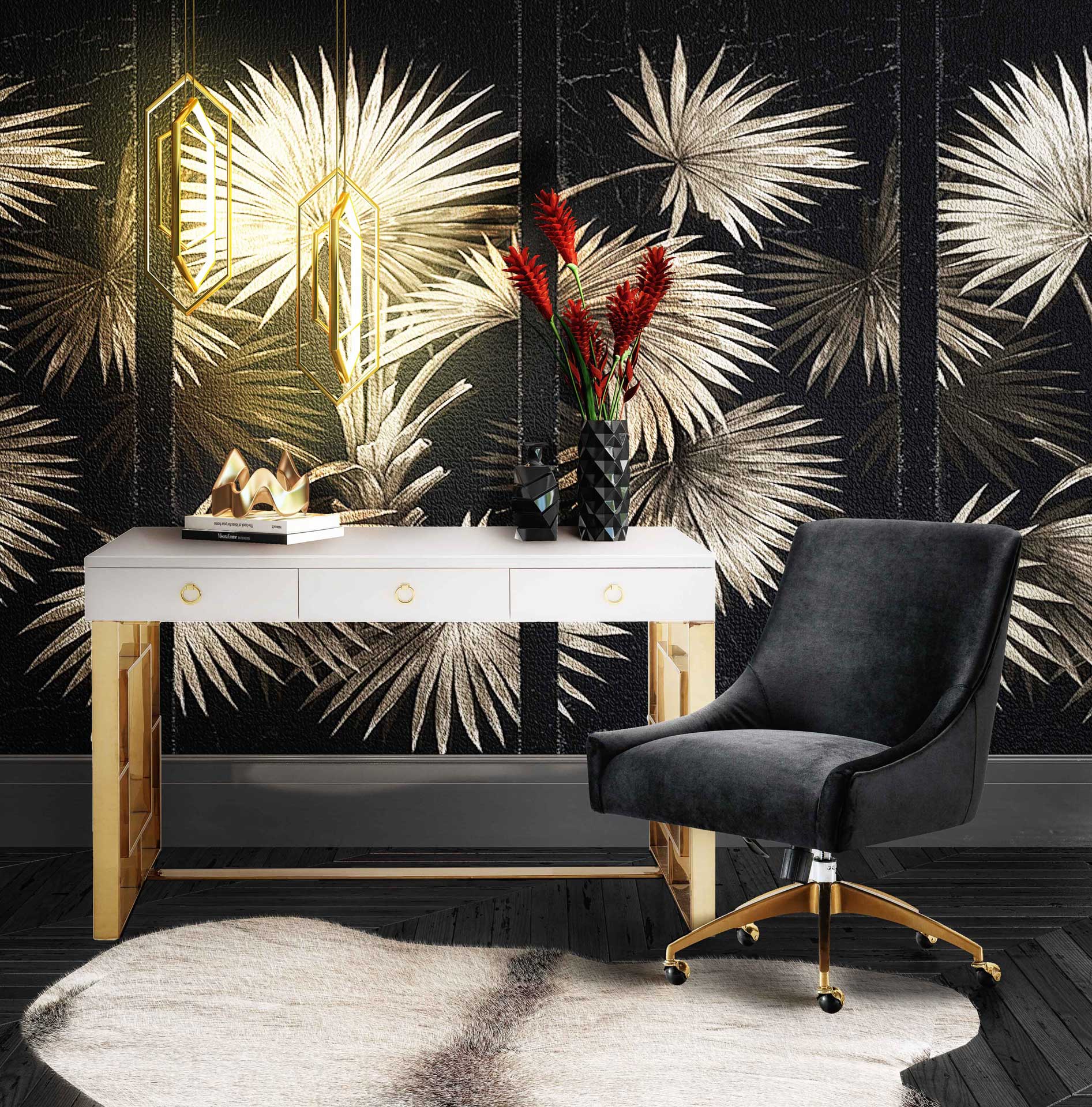 Bordeaux Office Swivel Chair Black - Image 8
