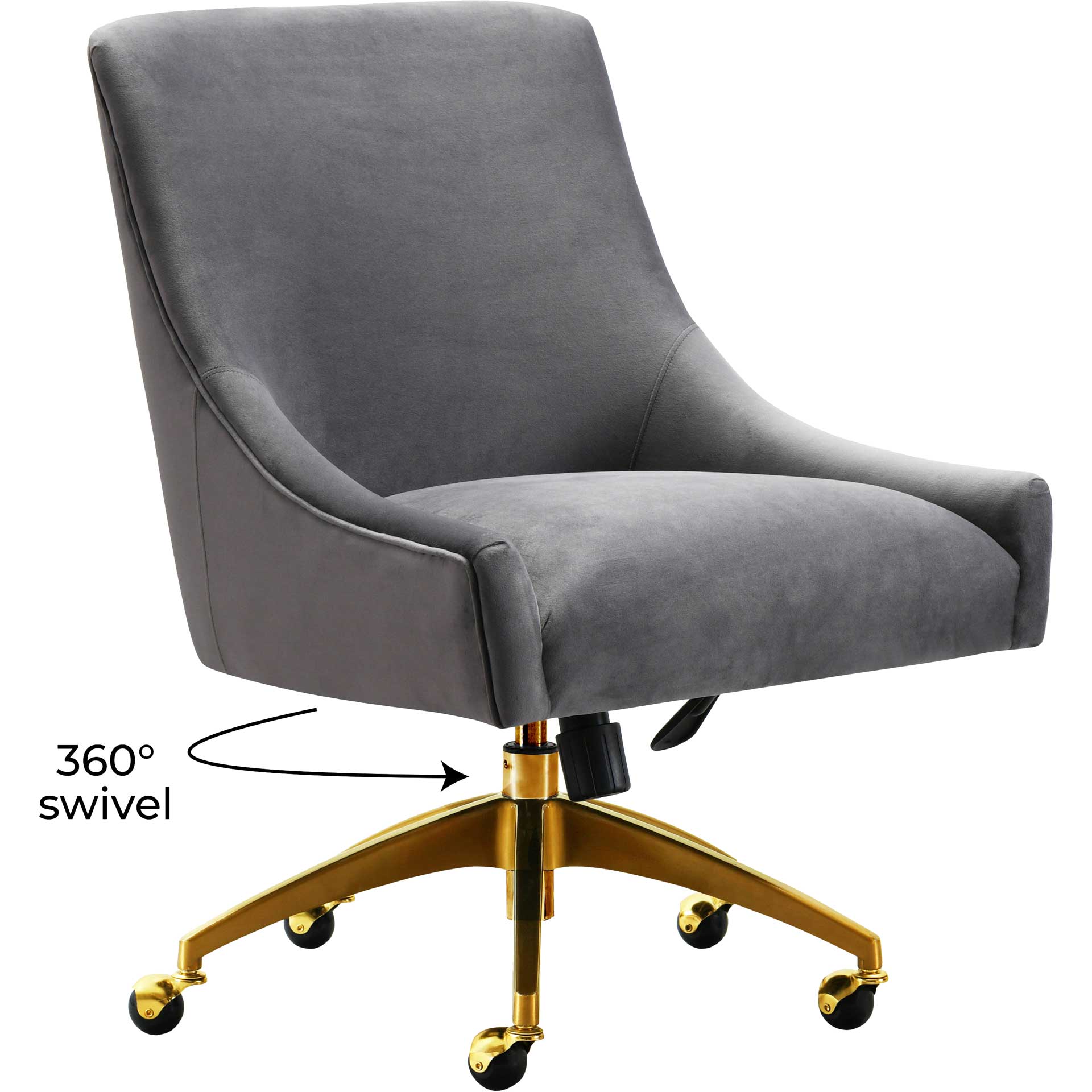 Bordeaux Office Swivel Chair Gray - Image 6