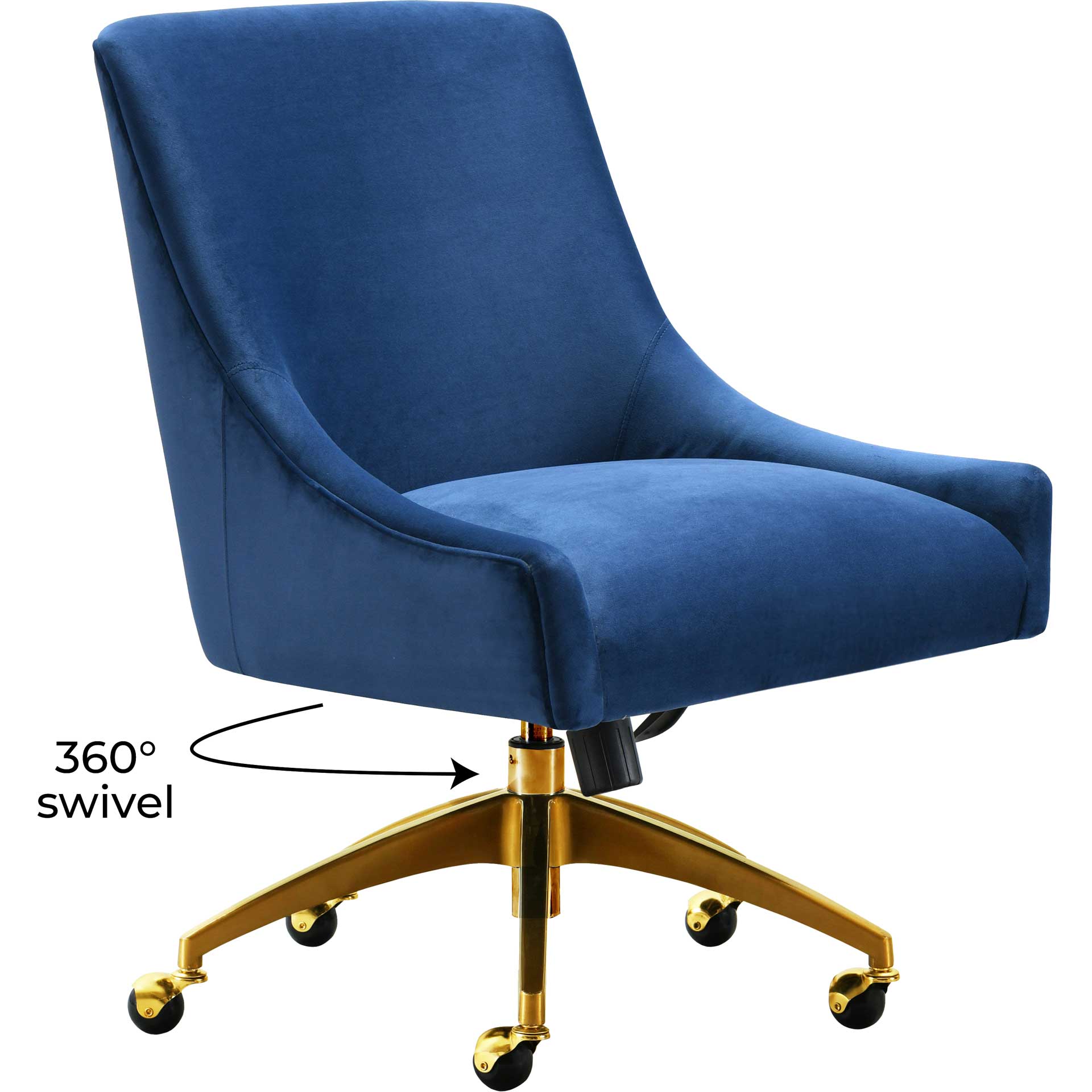 Bordeaux Office Swivel Chair Navy - Image 6