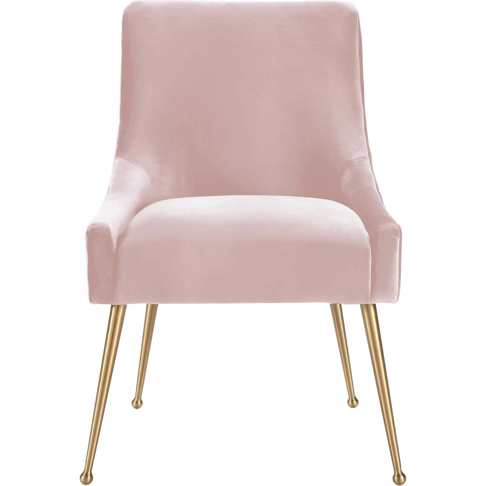 Bordeaux Velvet Side Chair Blush - Image 2