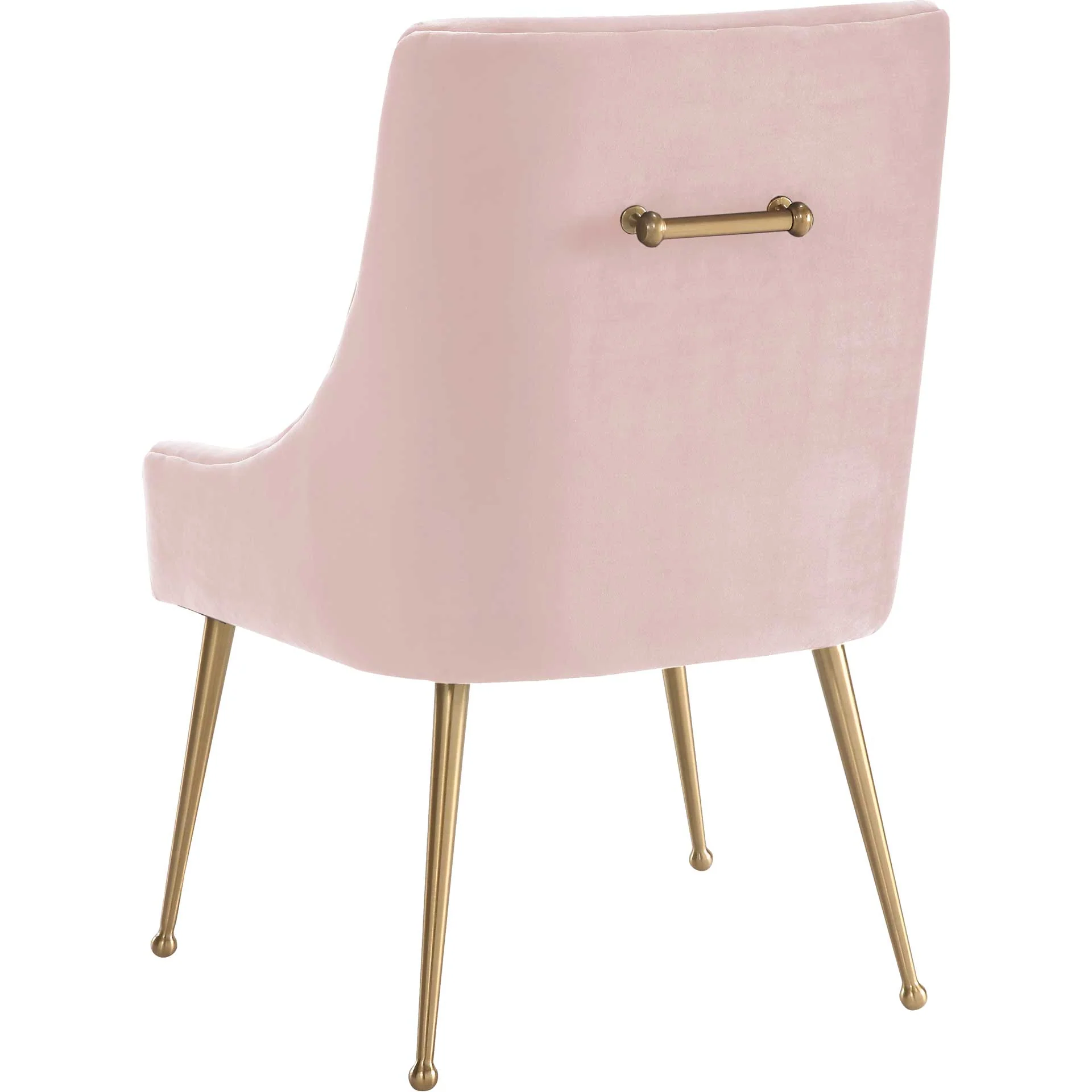 Bordeaux Velvet Side Chair Blush - Image 4