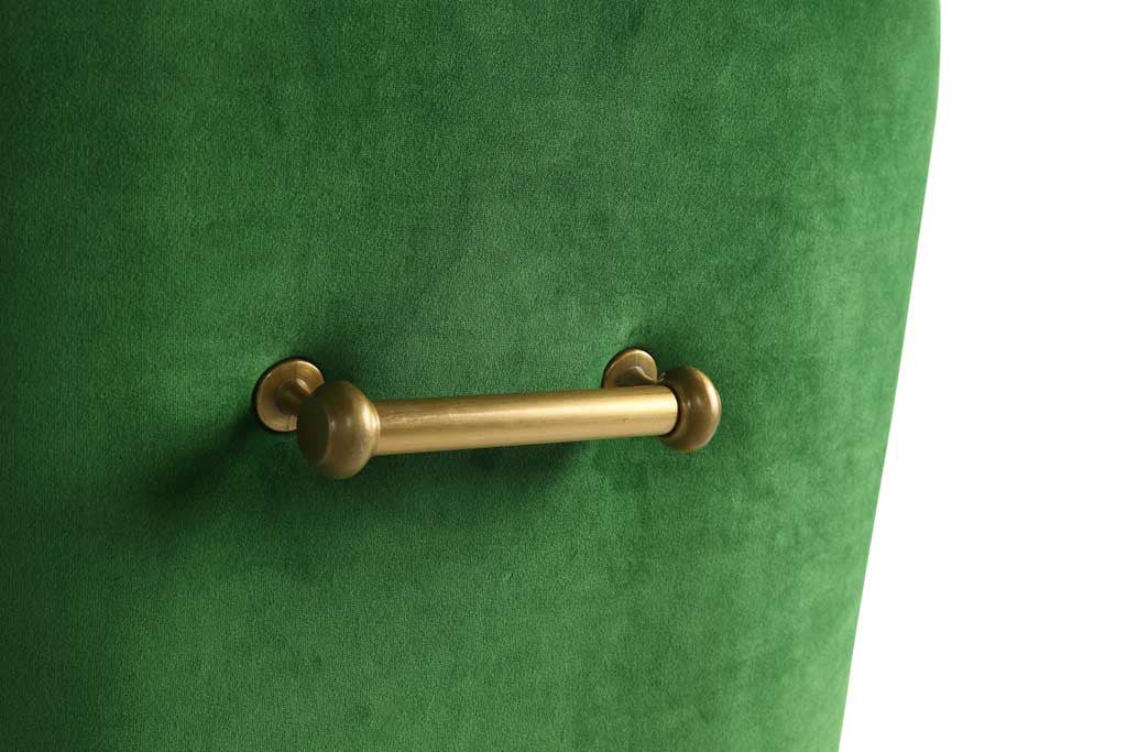 Bordeaux Velvet Side Chair Green - Image 4
